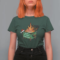 Funny Lil Dumpster Fire 2025 T Shirt For Women The Year We Couldnt Afford Anything - Wonder Print Shop