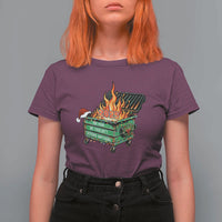 Funny Lil Dumpster Fire 2025 T Shirt For Women The Year We Couldnt Afford Anything - Wonder Print Shop