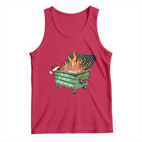 Funny Lil Dumpster Fire 2025 Tank Top The Year We Couldnt Afford Anything - Wonder Print Shop