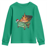 Funny Lil Dumpster Fire 2025 Youth Sweatshirt The Year We Couldnt Afford Anything - Wonder Print Shop