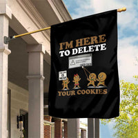 Funny Christmas I Am Here To Delete Your Cookie Garden Flag Xmas Gingerbread Lover - Wonder Print Shop