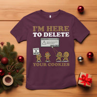 Funny Christmas I Am Here To Delete Your Cookie T Shirt Xmas Gingerbread Lover - Wonder Print Shop