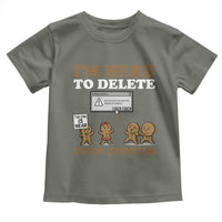 Funny Christmas I Am Here To Delete Your Cookie Toddler T Shirt Xmas Gingerbread Lover - Wonder Print Shop