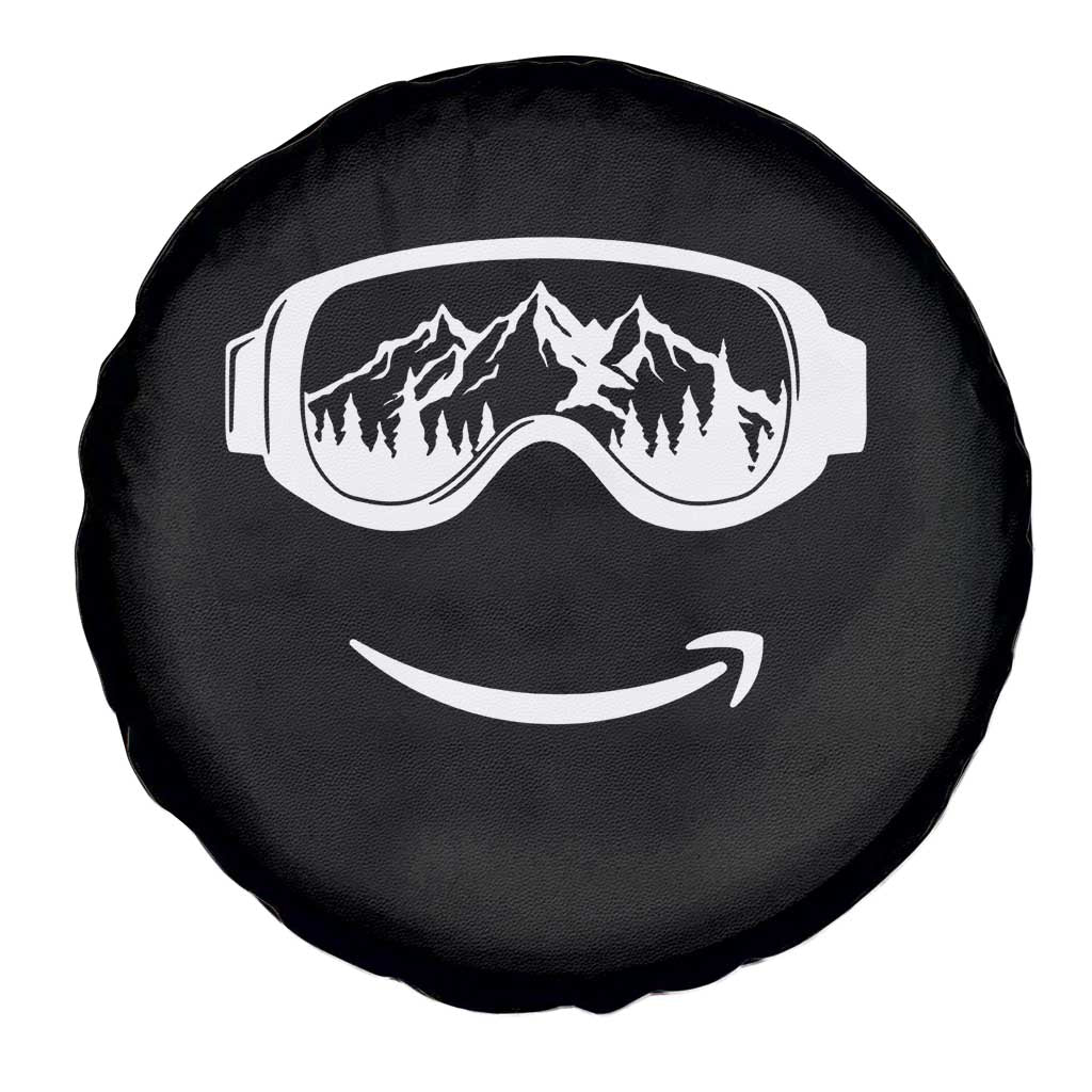 Funny Skiing Snowboard Spare Tire Cover Snow Goggles Snow Mountain Winter Sport - Wonder Print Shop