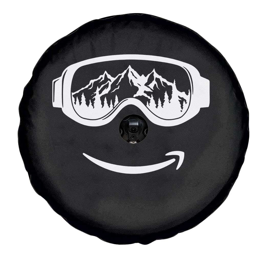 Funny Skiing Snowboard Spare Tire Cover Snow Goggles Snow Mountain Winter Sport - Wonder Print Shop