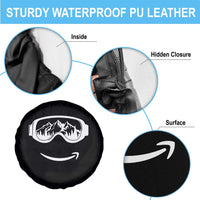 Funny Skiing Snowboard Spare Tire Cover Snow Goggles Snow Mountain Winter Sport - Wonder Print Shop