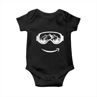 Funny Skiing Snowboard Baby Onesie Snow Goggles Snow Mountain Winter Sport - Wonder Print Shop
