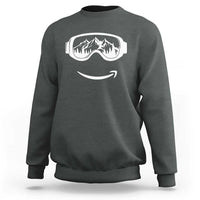 Funny Skiing Snowboard Sweatshirt Snow Goggles Snow Mountain Winter Sport - Wonder Print Shop