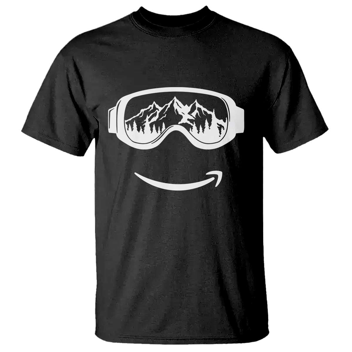 Funny Skiing Snowboard T Shirt Snow Goggles Snow Mountain Winter Sport - Wonder Print Shop