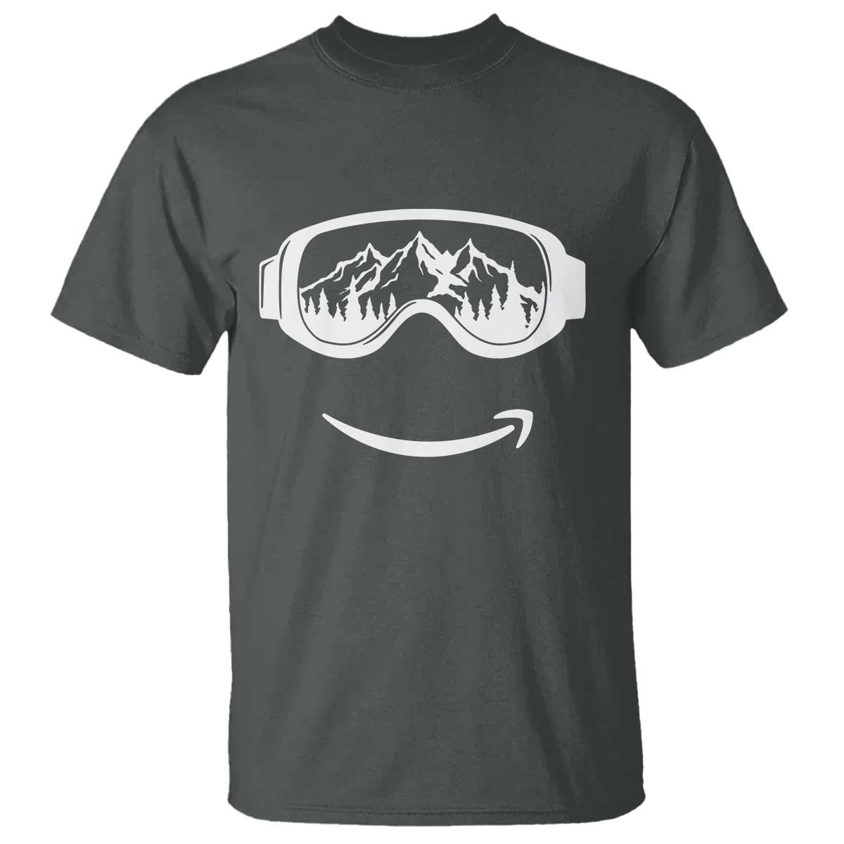 Funny Skiing Snowboard T Shirt Snow Goggles Snow Mountain Winter Sport - Wonder Print Shop
