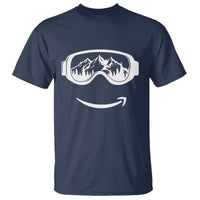 Funny Skiing Snowboard T Shirt Snow Goggles Snow Mountain Winter Sport - Wonder Print Shop