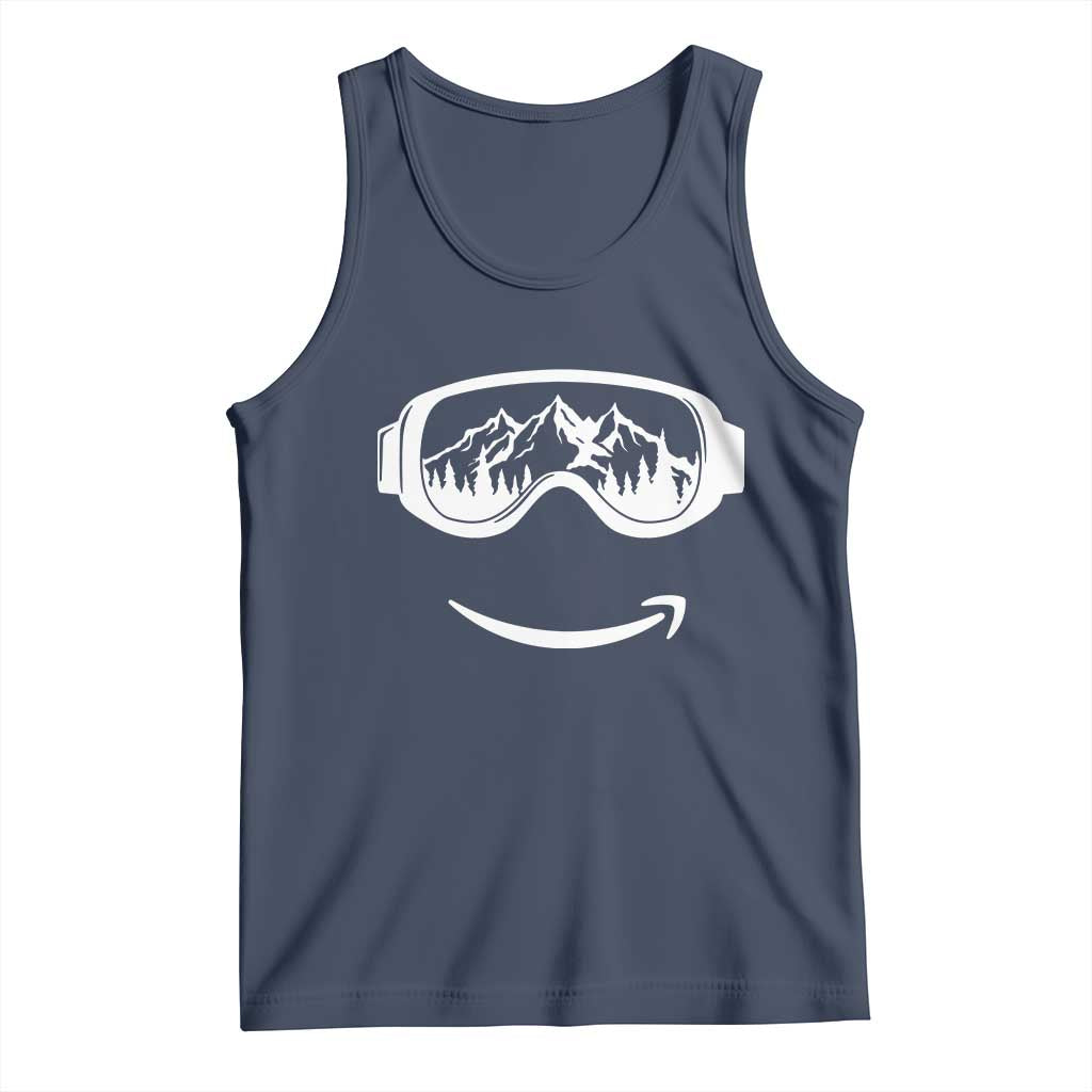 Funny Skiing Snowboard Tank Top Snow Goggles Snow Mountain Winter Sport - Wonder Print Shop