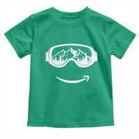 Funny Skiing Snowboard Toddler T Shirt Snow Goggles Snow Mountain Winter Sport - Wonder Print Shop