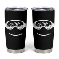 Funny Skiing Snowboard Tumbler Cup Snow Goggles Snow Mountain Winter Sport - Wonder Print Shop