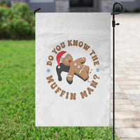Christmas Gingerbread Garden Flag Funny Do You Know The Muffin Man - Wonder Print Shop