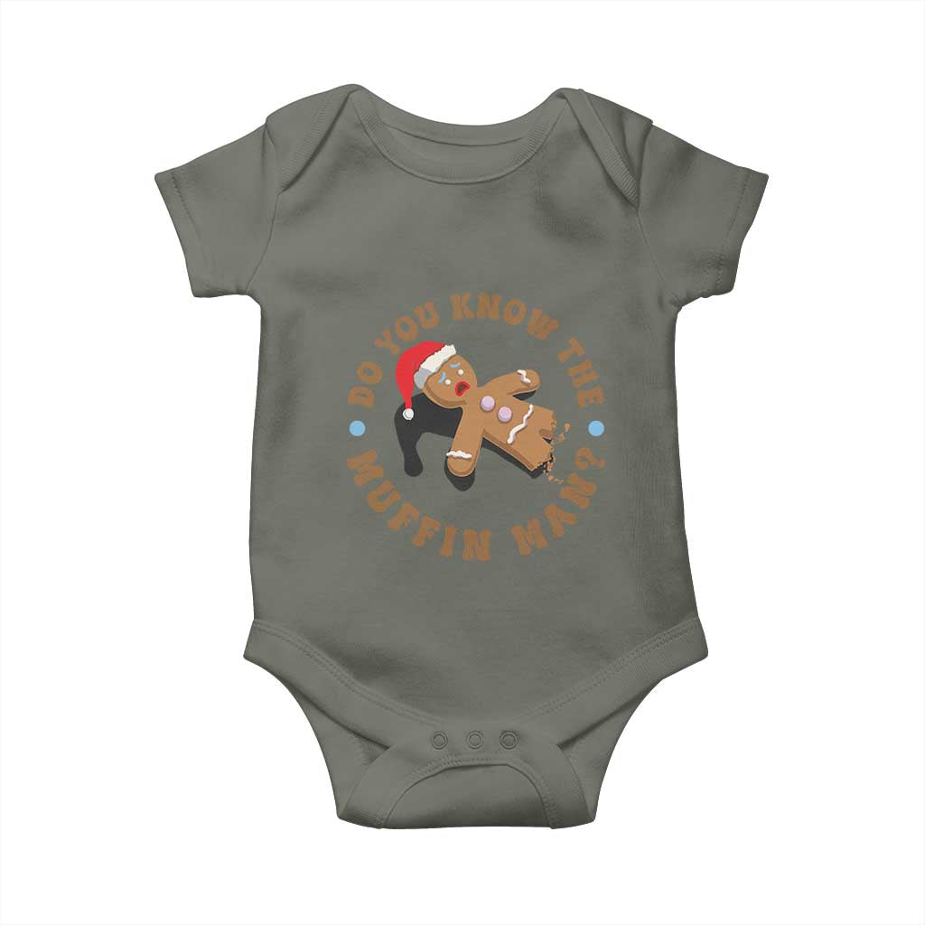 Christmas Gingerbread Baby Onesie Funny Do You Know The Muffin Man - Wonder Print Shop
