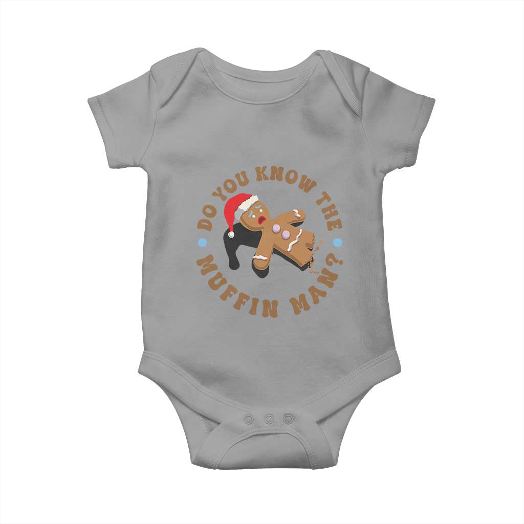 Christmas Gingerbread Baby Onesie Funny Do You Know The Muffin Man - Wonder Print Shop