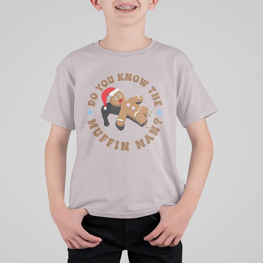 Christmas Gingerbread T Shirt For Kid Funny Do You Know The Muffin Man - Wonder Print Shop