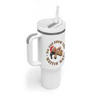Christmas Gingerbread Tumbler With Handle Funny Do You Know The Muffin Man - Wonder Print Shop