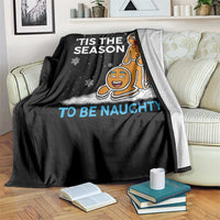 Funny Tis The Season To Be Naughty Dirty Christmas Throw Blanket Xmas Adult Humor - Wonder Print Shop