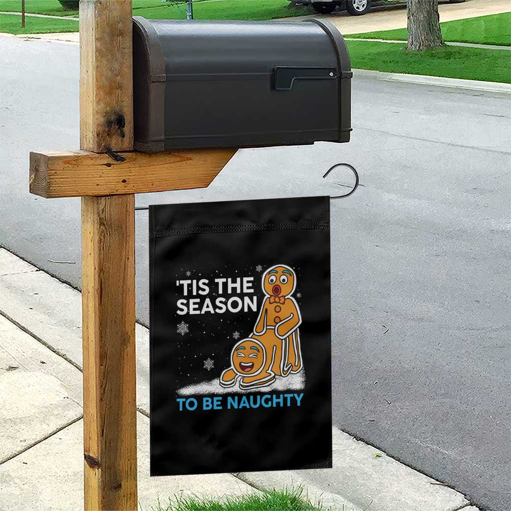 Funny Tis The Season To Be Naughty Dirty Christmas Garden Flag Xmas Adult Humor - Wonder Print Shop
