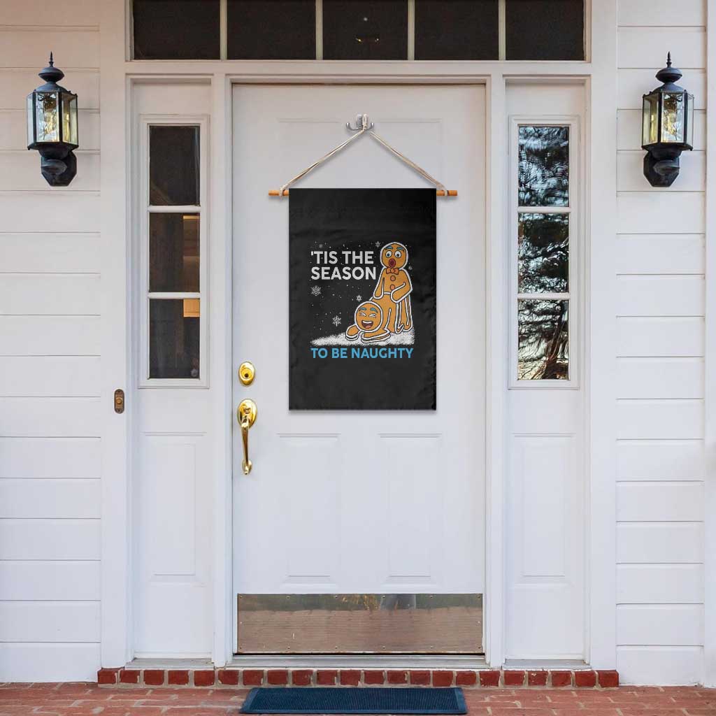 Funny Tis The Season To Be Naughty Dirty Christmas Garden Flag Xmas Adult Humor - Wonder Print Shop