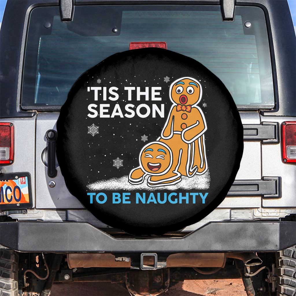 Funny Tis The Season To Be Naughty Dirty Christmas Spare Tire Cover Xmas Adult Humor - Wonder Print Shop
