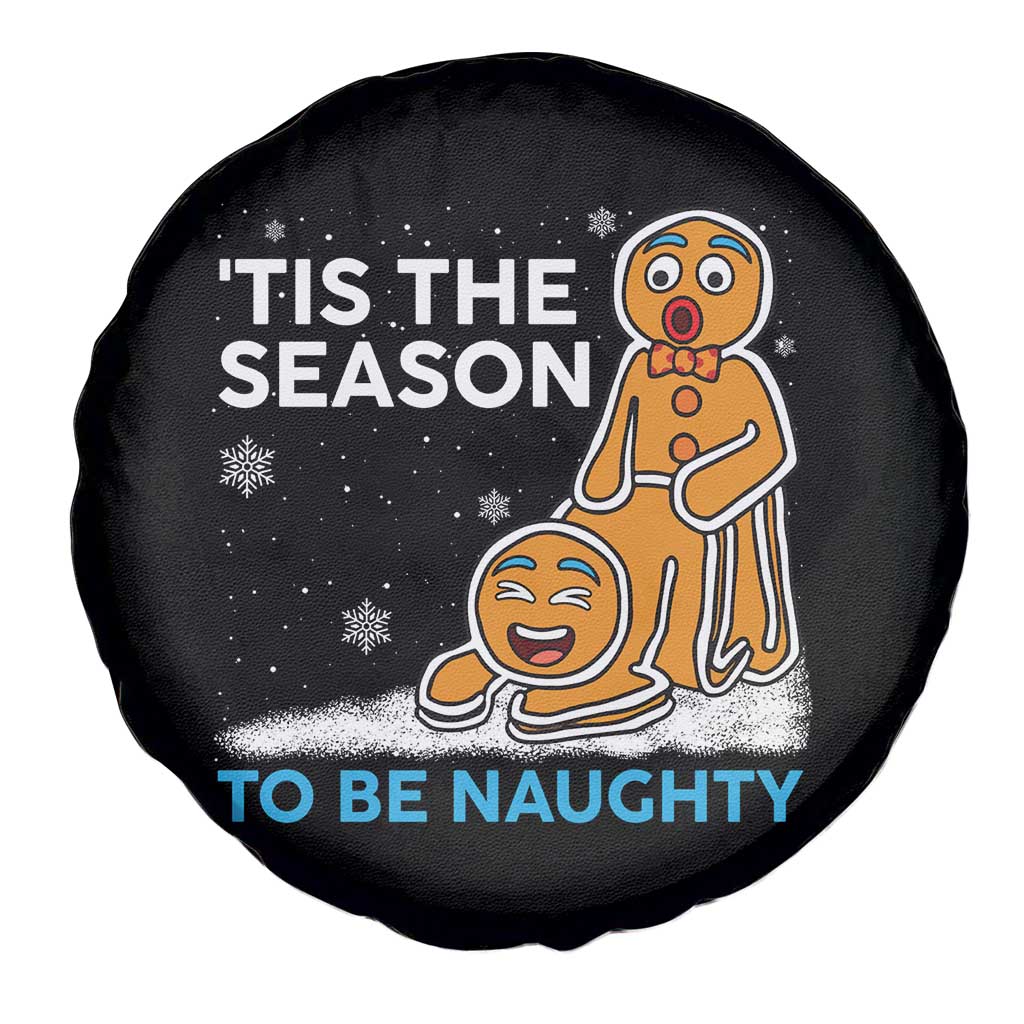 Funny Tis The Season To Be Naughty Dirty Christmas Spare Tire Cover Xmas Adult Humor - Wonder Print Shop
