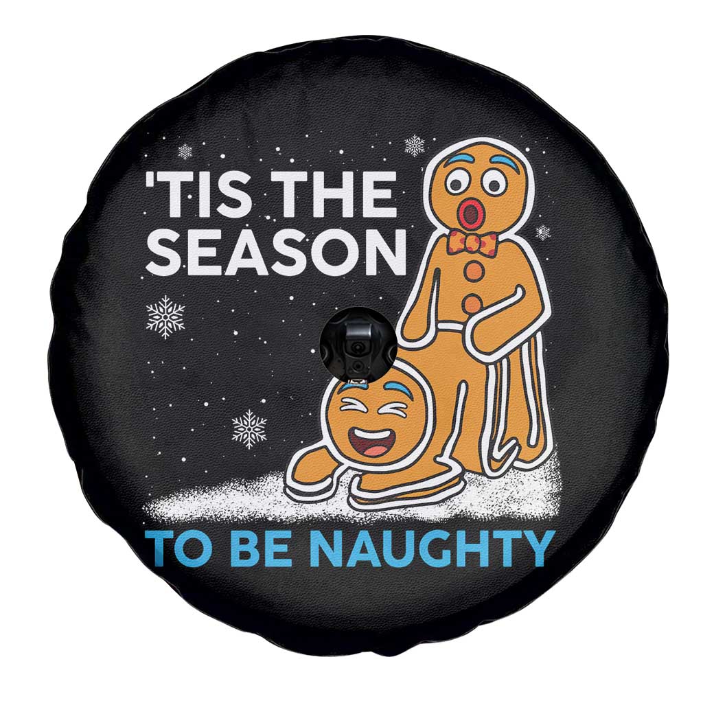 Funny Tis The Season To Be Naughty Dirty Christmas Spare Tire Cover Xmas Adult Humor - Wonder Print Shop