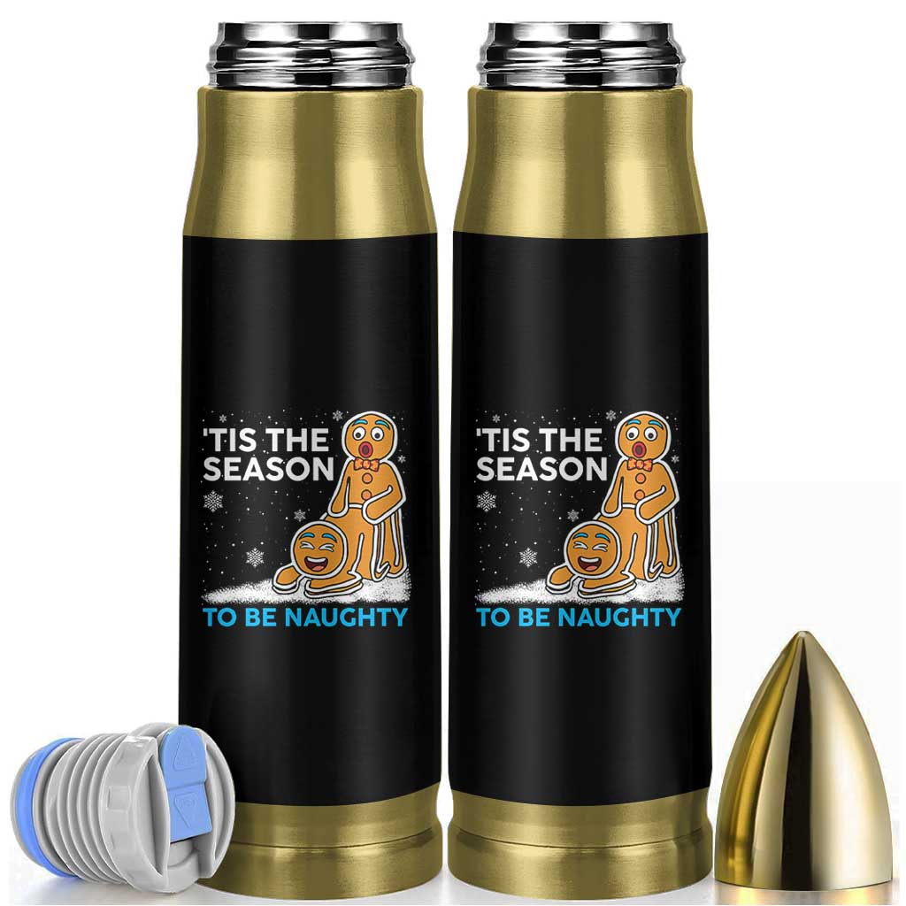 Funny Tis The Season To Be Naughty Dirty Christmas Bullet Tumbler Xmas Adult Humor - Wonder Print Shop