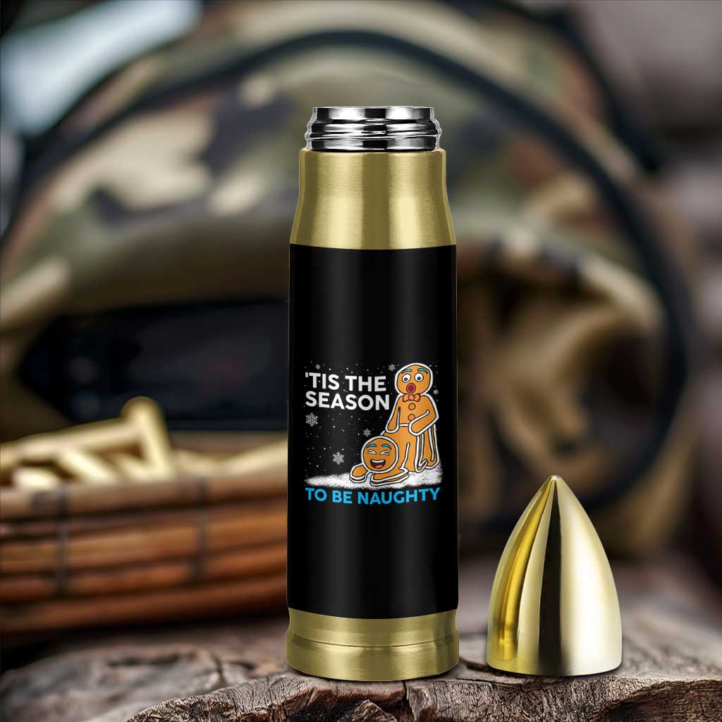 Funny Tis The Season To Be Naughty Dirty Christmas Bullet Tumbler Xmas Adult Humor - Wonder Print Shop