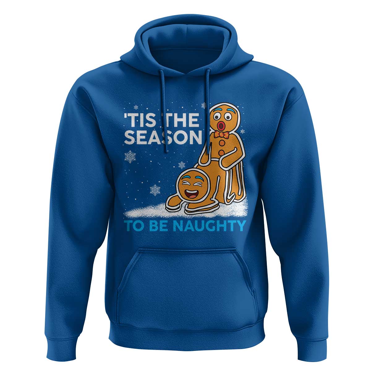 Funny Tis The Season To Be Naughty Dirty Christmas Hoodie Xmas Adult Humor - Wonder Print Shop
