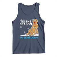 Funny Tis The Season To Be Naughty Dirty Christmas Tank Top Xmas Adult Humor - Wonder Print Shop