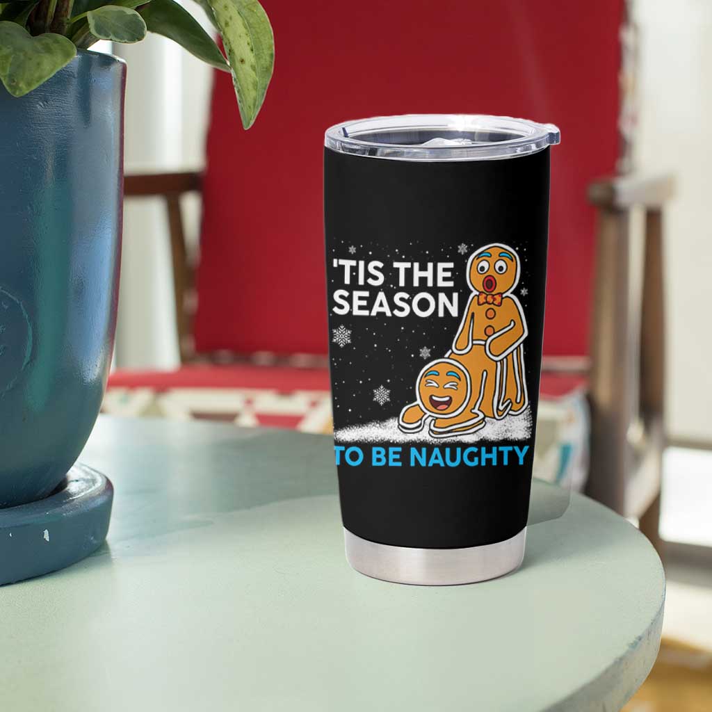 Funny Tis The Season To Be Naughty Dirty Christmas Tumbler Cup Xmas Adult Humor - Wonder Print Shop