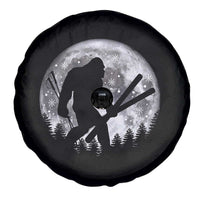 Funny Skiing Bigfoot Ski Winter Sport Moon Spare Tire Cover - Wonder Print Shop