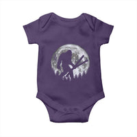 Funny Skiing Bigfoot Ski Winter Sport Moon Baby Onesie - Wonder Print Shop