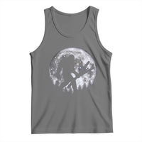 Funny Skiing Bigfoot Ski Winter Sport Moon Tank Top - Wonder Print Shop