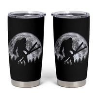 Funny Skiing Bigfoot Ski Winter Sport Moon Tumbler Cup - Wonder Print Shop