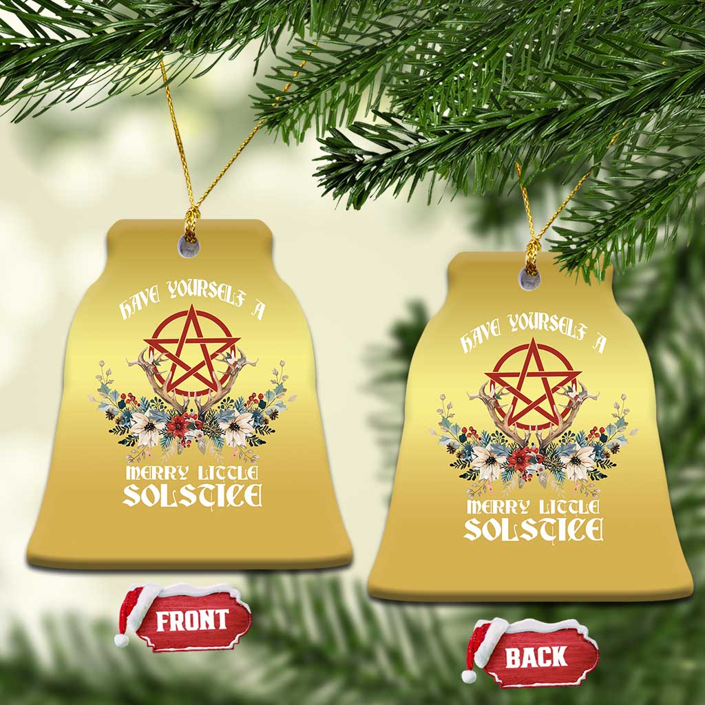 Have Yourself A Merry Little Solstice Christmas Ornament Yule Pagan Xmas Pentagram - Wonder Print Shop
