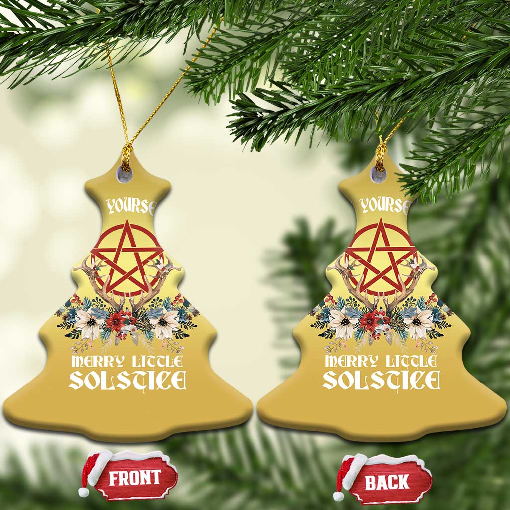 Have Yourself A Merry Little Solstice Christmas Ornament Yule Pagan Xmas Pentagram - Wonder Print Shop