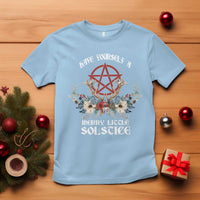 Have Yourself A Merry Little Solstice T Shirt Yule Pagan Christmas Pentagram - Wonder Print Shop