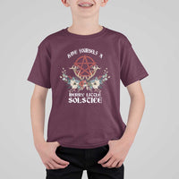 Have Yourself A Merry Little Solstice T Shirt For Kid Yule Pagan Christmas Pentagram - Wonder Print Shop
