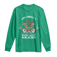 Have Yourself A Merry Little Solstice Long Sleeve Shirt Yule Pagan Christmas Pentagram