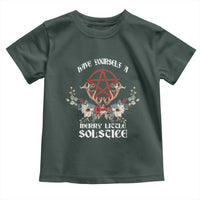 Have Yourself A Merry Little Solstice Toddler T Shirt Yule Pagan Christmas Pentagram