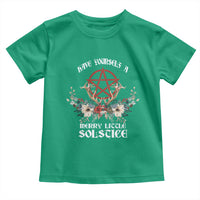 Have Yourself A Merry Little Solstice Toddler T Shirt Yule Pagan Christmas Pentagram