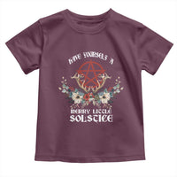 Have Yourself A Merry Little Solstice Toddler T Shirt Yule Pagan Christmas Pentagram