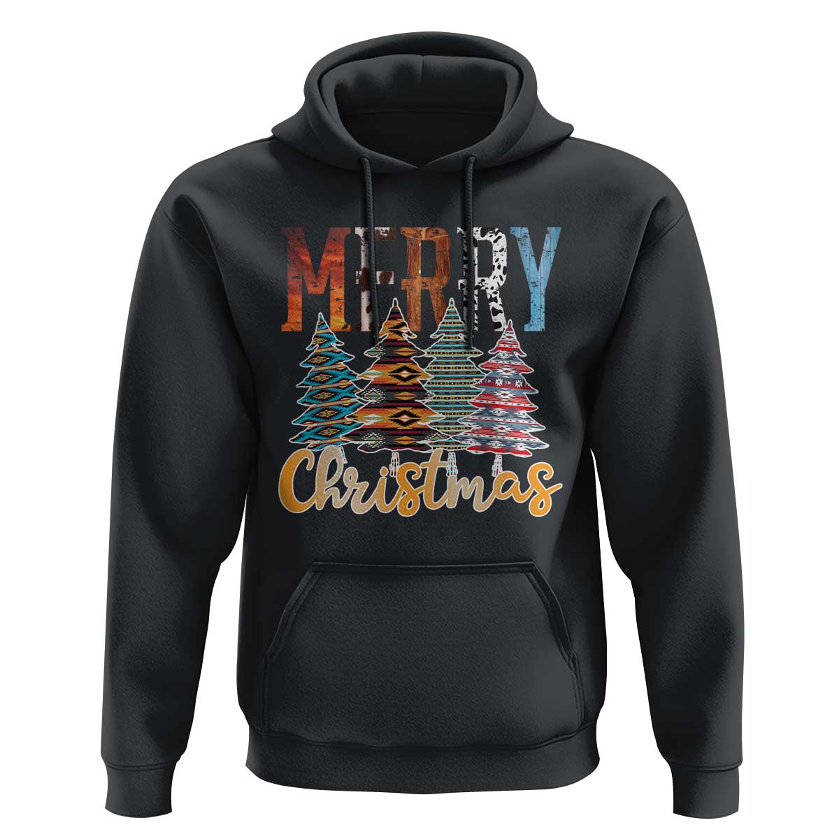 Merry Christmas Native American Xmas Tree Hoodie