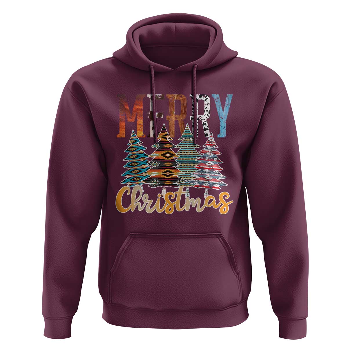 Merry Christmas Native American Xmas Tree Hoodie