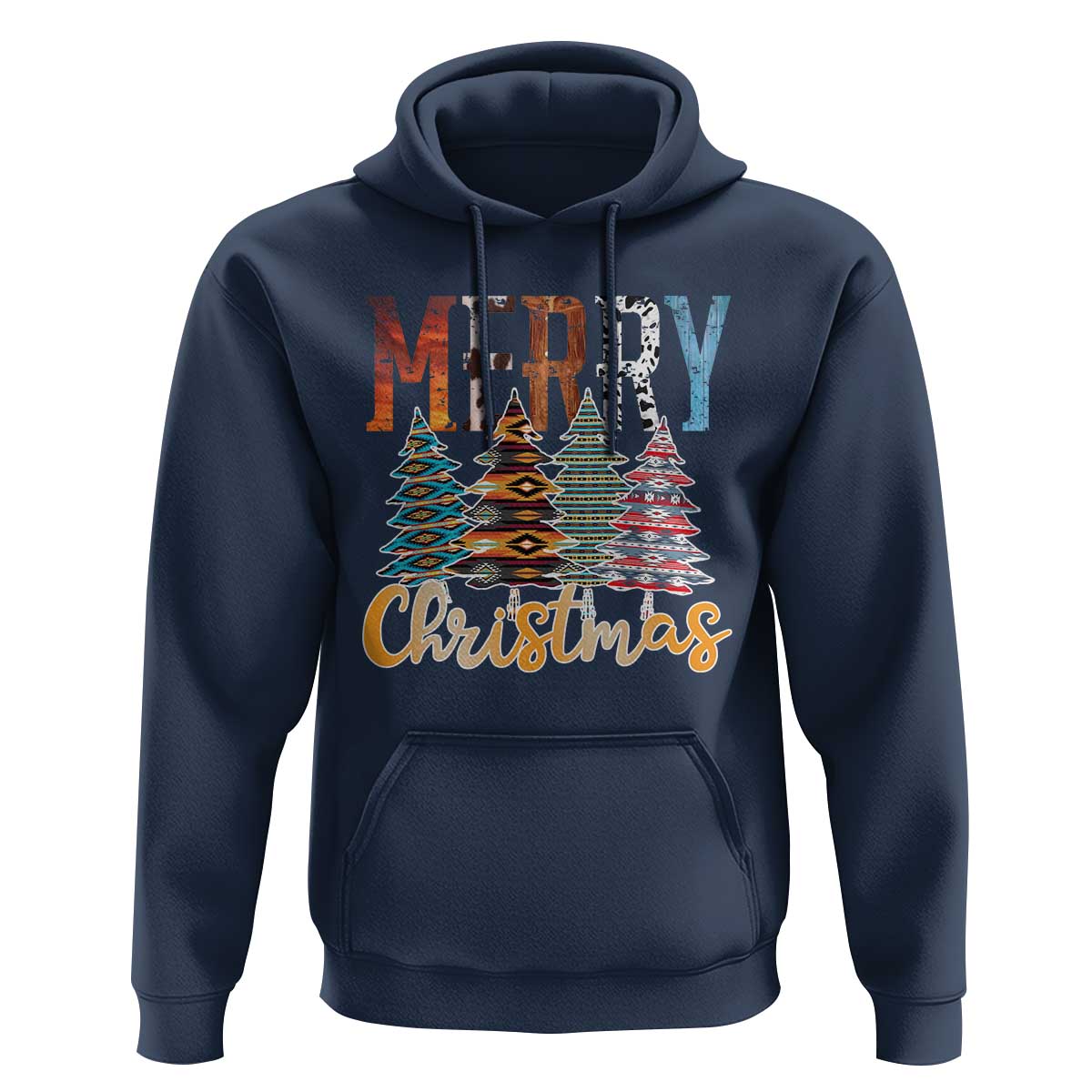 Merry Christmas Native American Xmas Tree Hoodie