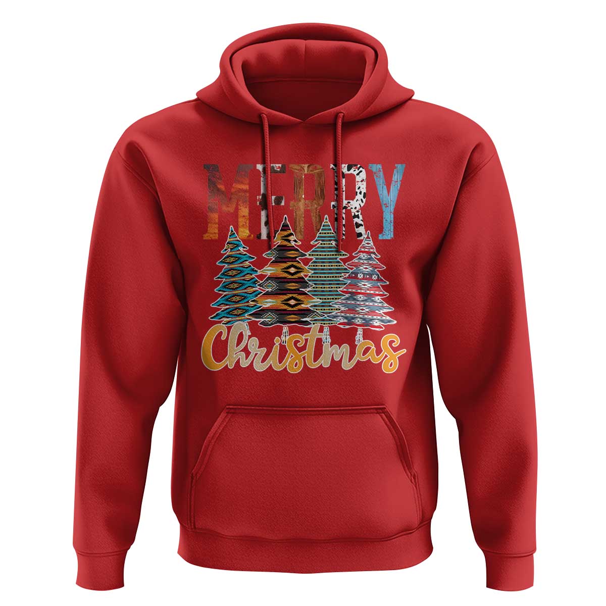 Merry Christmas Native American Xmas Tree Hoodie